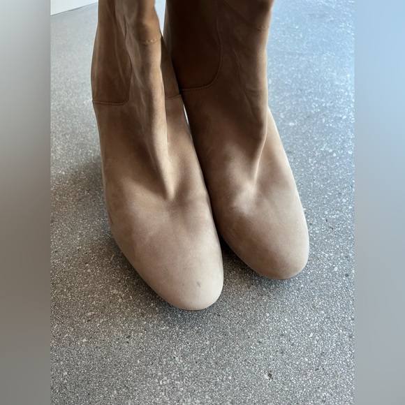 Zara 100% Suede Knee Boots size 40 - Picture 2 of 3